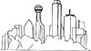 Dallas skyline | Stock Vector Graphics