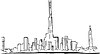 Vector clipart: Dubai skyline