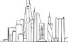 Vector clipart: Moscow City project skyline