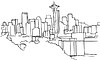 Vector clipart: Seattle skyline