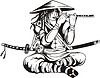 Vector clipart: japanese warrior