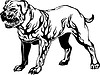 Vector clipart: dog flame