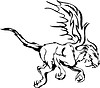 Vector clipart: griffin flame