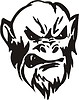 Vector clipart: monkey tattoo