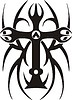 Vector clipart: tribal cross