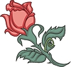 Vector clipart: red rose