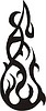 Vector clipart: flame tattoo