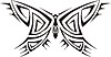 Vector clipart: symmetrical butterfly