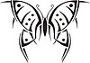 Векторный клипарт: симметричная бабочка