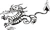 Vector clipart: dragon tattoo