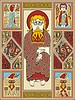 Vector clipart: St. Mark The Evangelist (Codex St. Gallen)