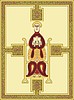 Векторный клипарт: Св. Матфей Евангелист (Ев. из Эхтернаха)