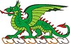 Vector clipart: U.S. Chemical Corps crest - dragon