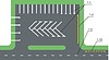 Vector clipart: road marking