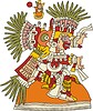 Vector clipart: Tlahuizcalpantecuhtli - aztec god of morning star (planet Venus)