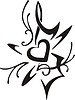 Vector clipart: heart tattoo