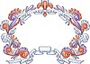 Vector clipart: color decorative wreath