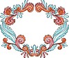 Vector clipart: color decorative wreath