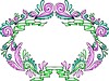 Vector clipart: color decorative wreath