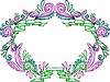 Vector clipart: color decorative wreath