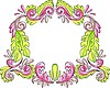 Vector clipart: color decorative wreath