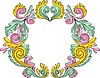 Vector clipart: color decorative wreath