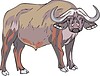 Vector clipart: Asian buffalo