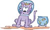 Vector clipart: humorous cat cartoon