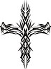 tribal cross tattoo