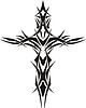 tribal cross tattoo