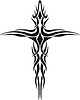 tribal cross tattoo