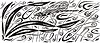 Vector clipart: ornamental dragonfly pattern