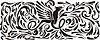 Vector clipart: griffin ornamental pattern
