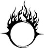 Vector clipart: flame tattoo