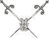 Vector clipart: crossed rapiers