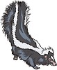 Vector clipart: skunk