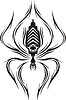 symmetric spider tattoo