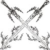 Vector clipart: crossed swords