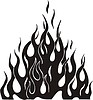 Vector clipart: flame tattoo