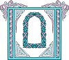 Vector clipart: artistic frame with wreath