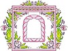 Vector clipart: artistic frame with wreath