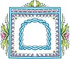 Vector clipart: artistic frame with wreath