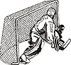 ice hockey goalkeeper