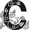 Vector clipart: capital letter C