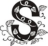 Vector clipart: capital letter S