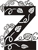 Vector clipart: capital letter Z