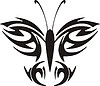 Vector clipart: butterfly tattoo