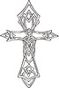 Векторный клипарт: орнамент-крест