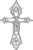 Knot cross tattoo - vector clipart