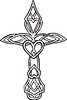 Vector clipart: knot cross tattoo